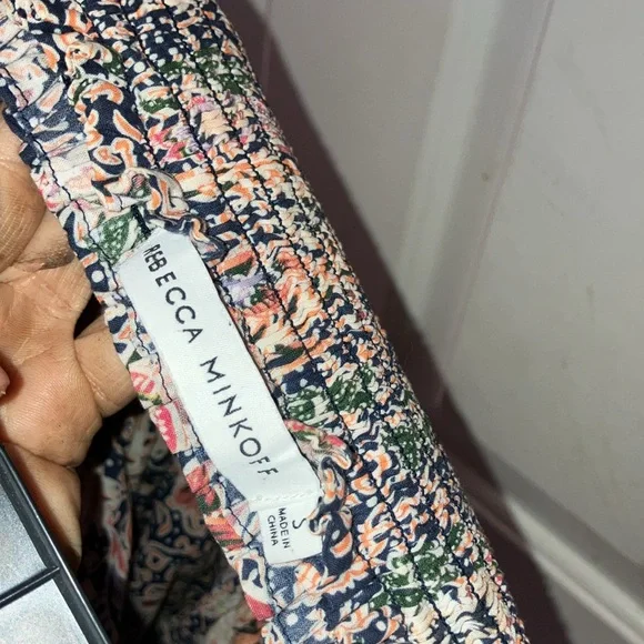 Rebecca minkoff ruffle mini floral skirt Sz s - Picture 5 of 5